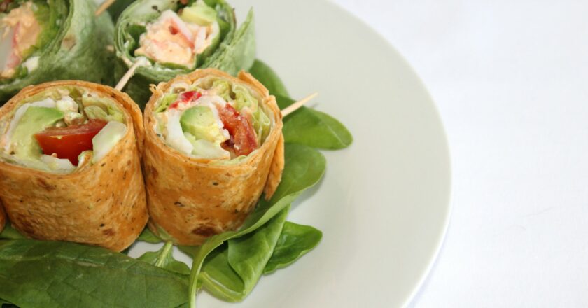 Light and Fresh Cajun Crab Roll